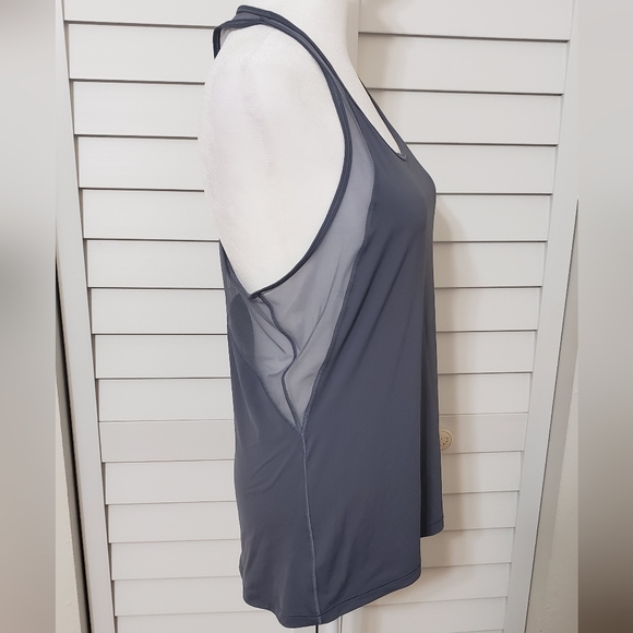 Victoria's Secret Sport Mesh Racerback Tank Top Gray Size S - Picture 3 of 9